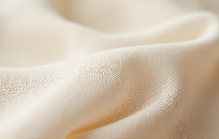 Close up of luxury fabric texture being tested